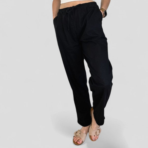Souffle Naturel | Pantalon Femme à Taille Élastique