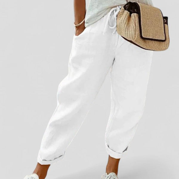 Souffle Naturel | Pantalon Femme à Taille Élastique