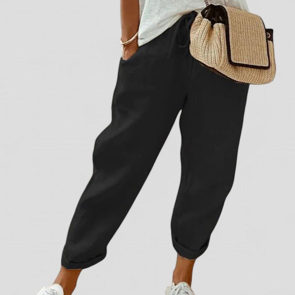 Souffle Naturel | Pantalon Femme à Taille Élastique