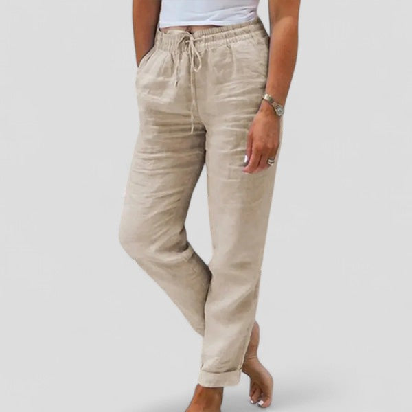 Souffle Naturel | Pantalon Femme à Taille Élastique