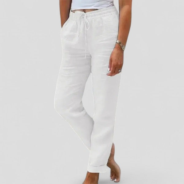 Souffle Naturel | Pantalon Femme à Taille Élastique
