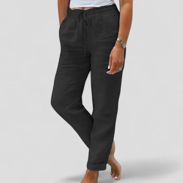 Souffle Naturel | Pantalon Femme à Taille Élastique