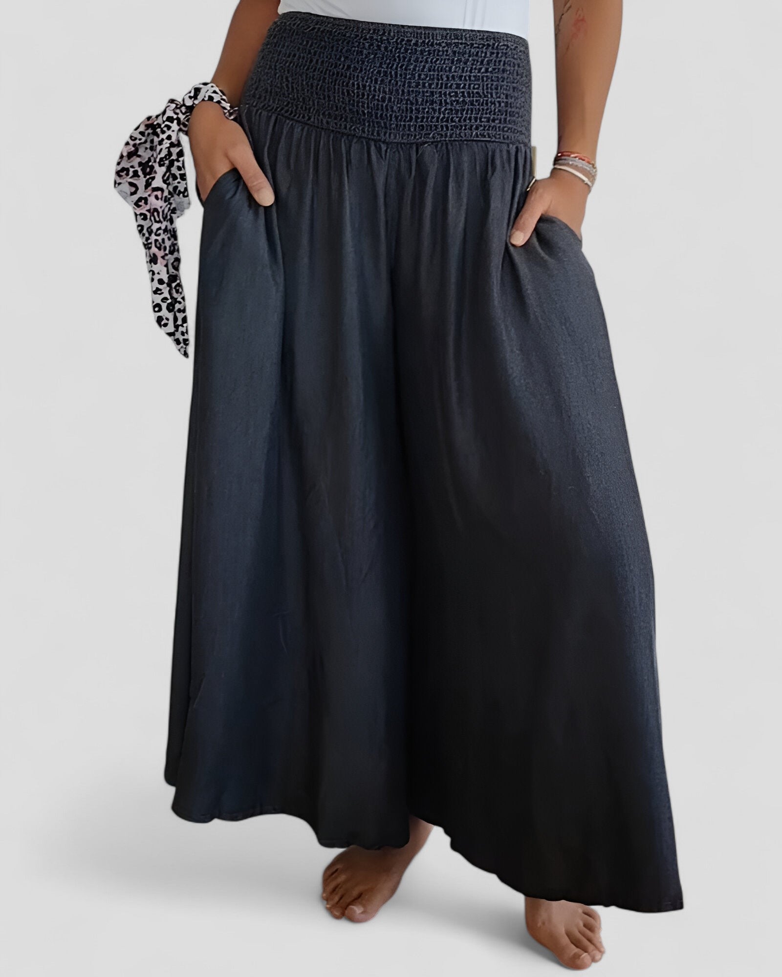Souplesse Élégante | Pantalon stretch au tombé fluide