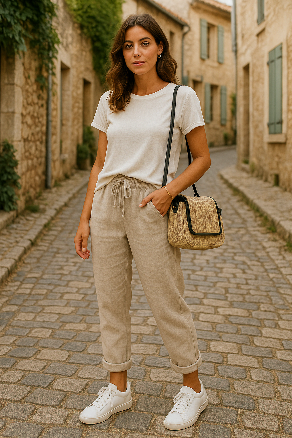 Souffle Naturel | Pantalon Femme à Taille Élastique