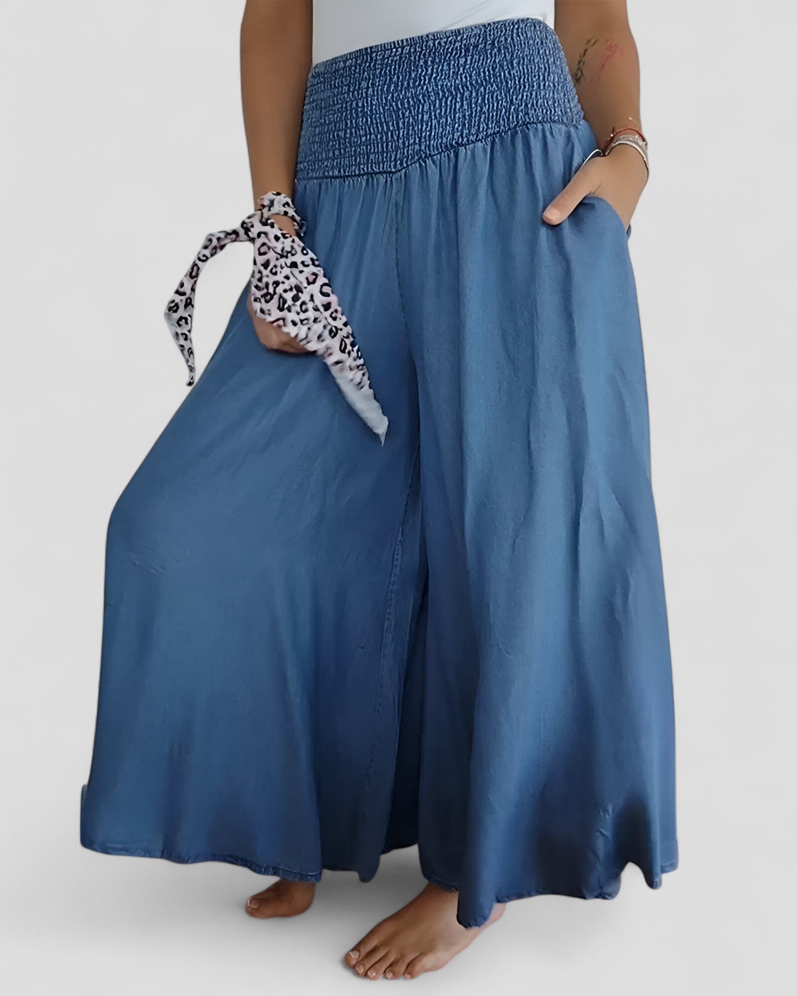 Souplesse Élégante | Pantalon stretch au tombé fluide