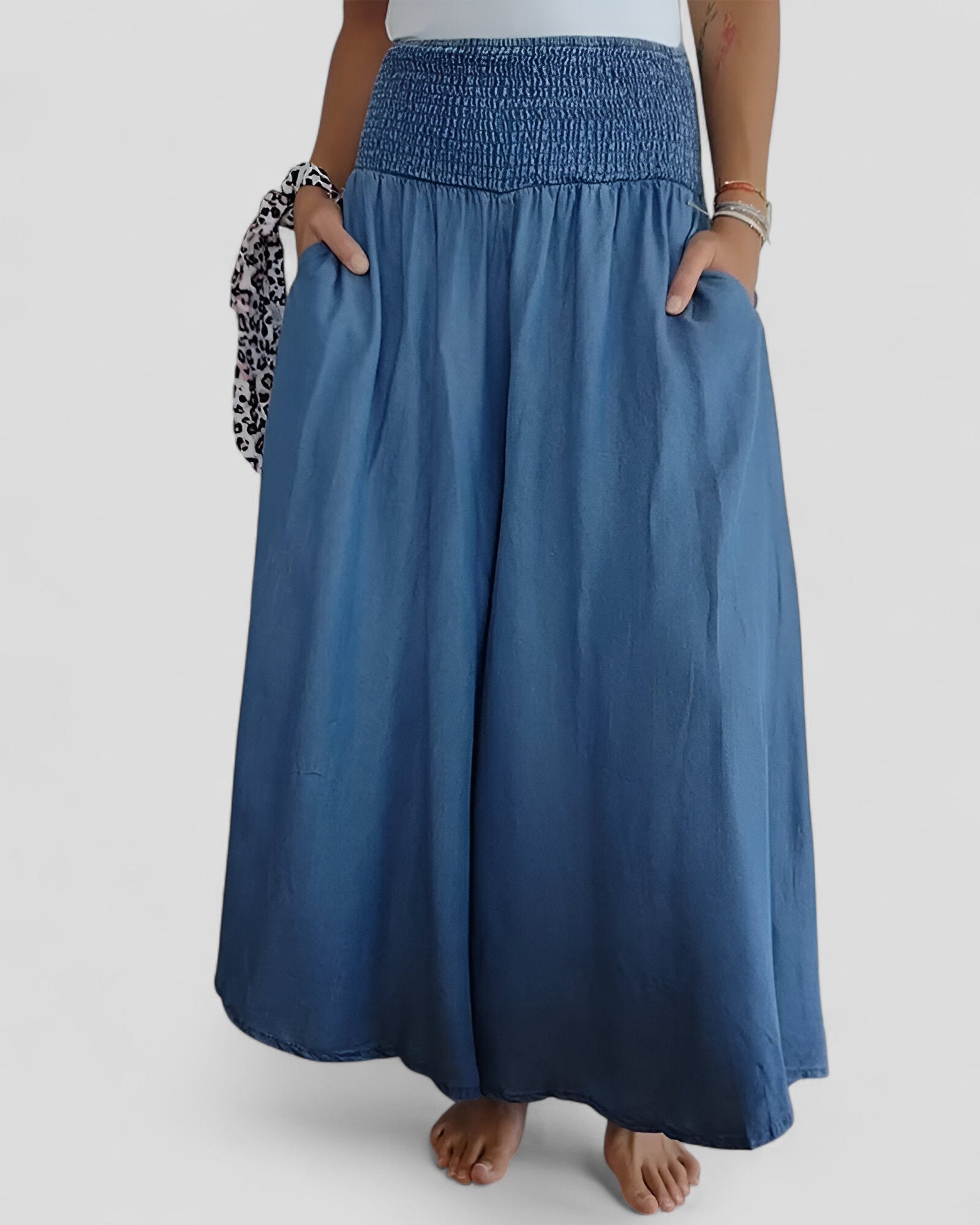 Souplesse Élégante | Pantalon stretch au tombé fluide